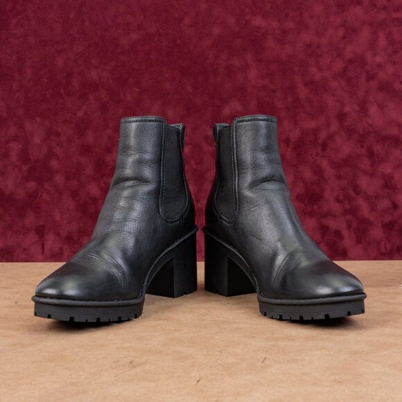Vince Women Henderson Waterproof Chelsea Black Leather Boots sz 10US EUR 40 - Picture 2 of 8